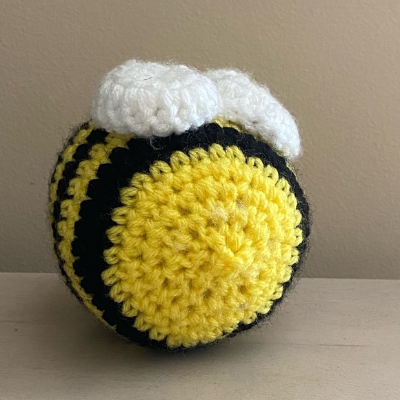Handcrafted Yellow and Black Crochet Bee - Picture 3 of 4